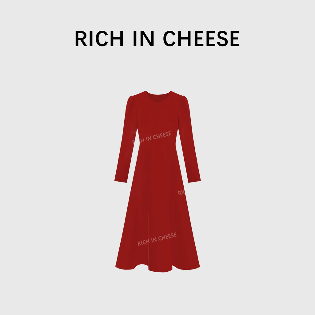 RICH IN CHEESE Temperament High-end Waist Suit Dress