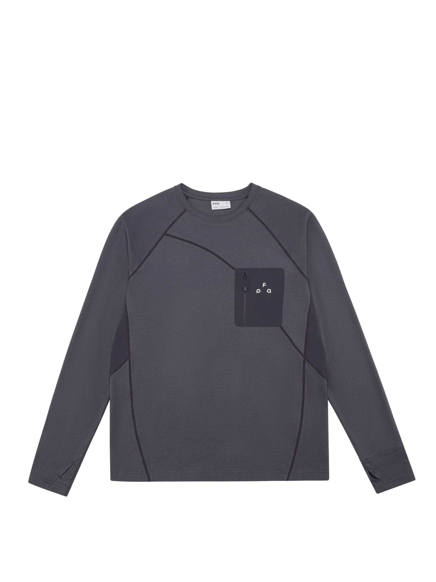FPA Sports Crew Neck Casual Contrast Long Sleeves