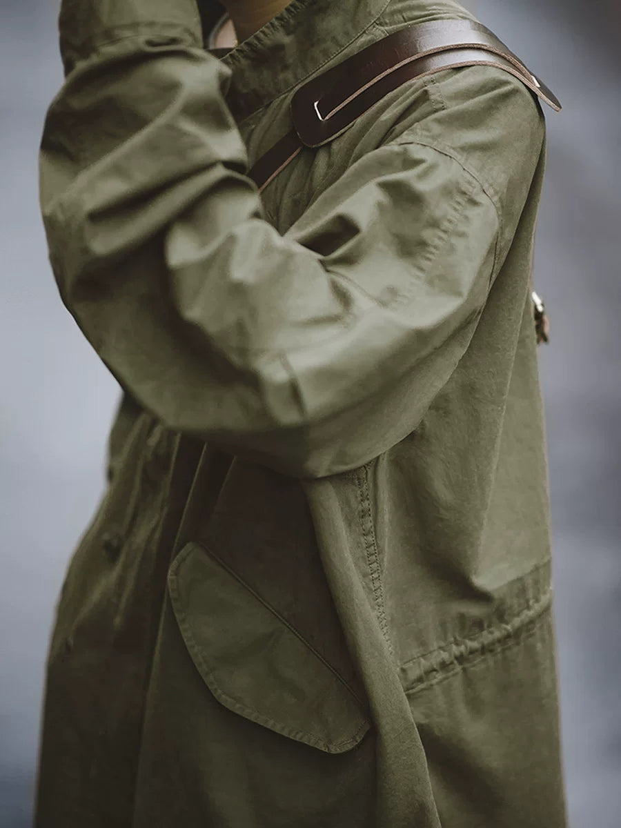 Madden retro M65 trench long coat