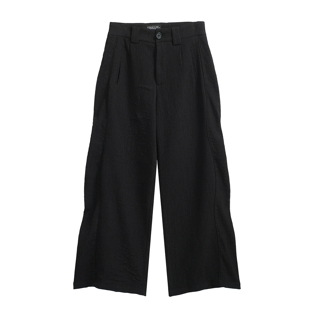 TZ Killer Textured Arc Wide Leg Trousers