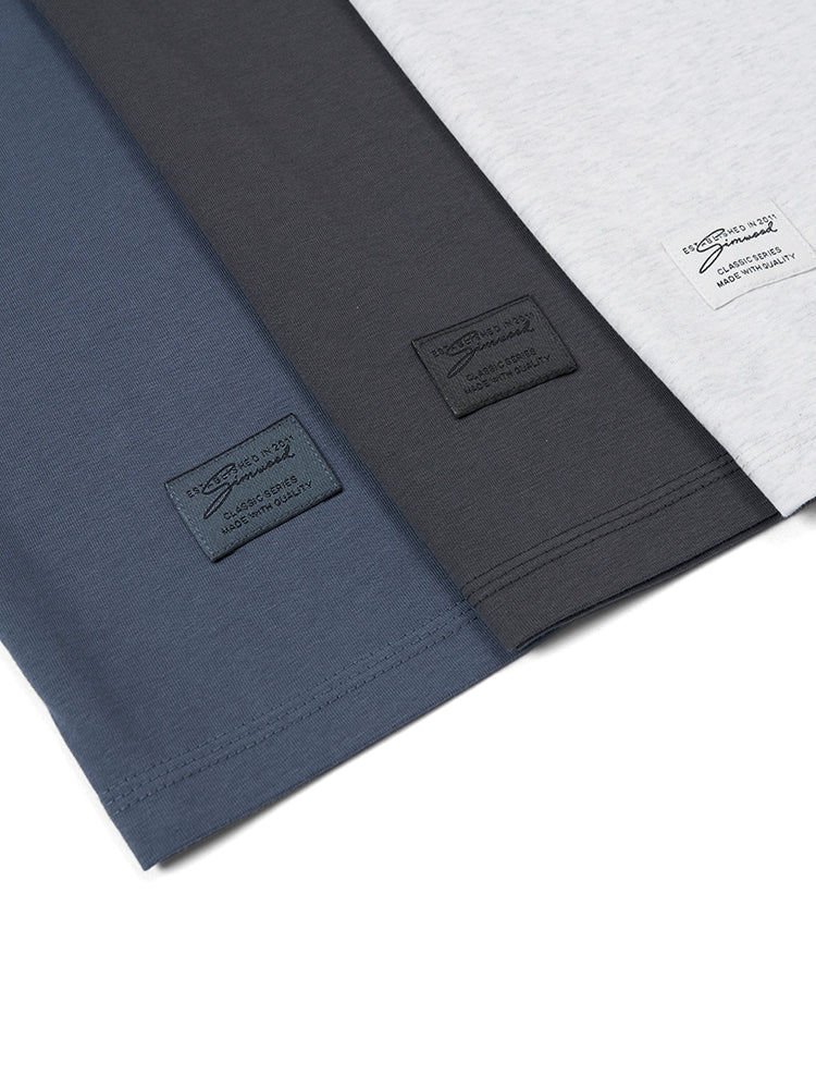 Simwood Contrast Crew Neck Shoulder Sleeves
