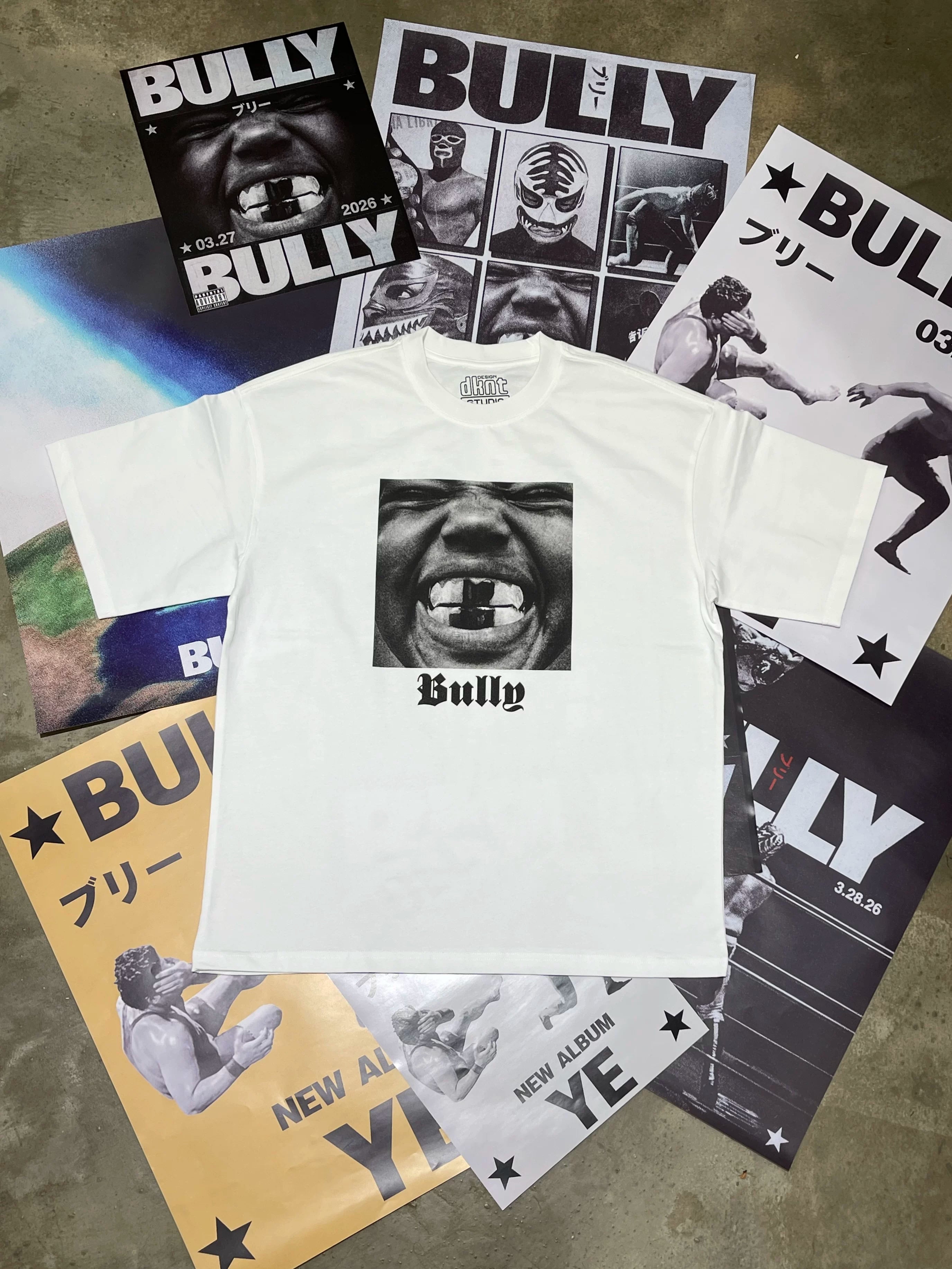 DKNT Retro Crew Neck Loose Street Tee