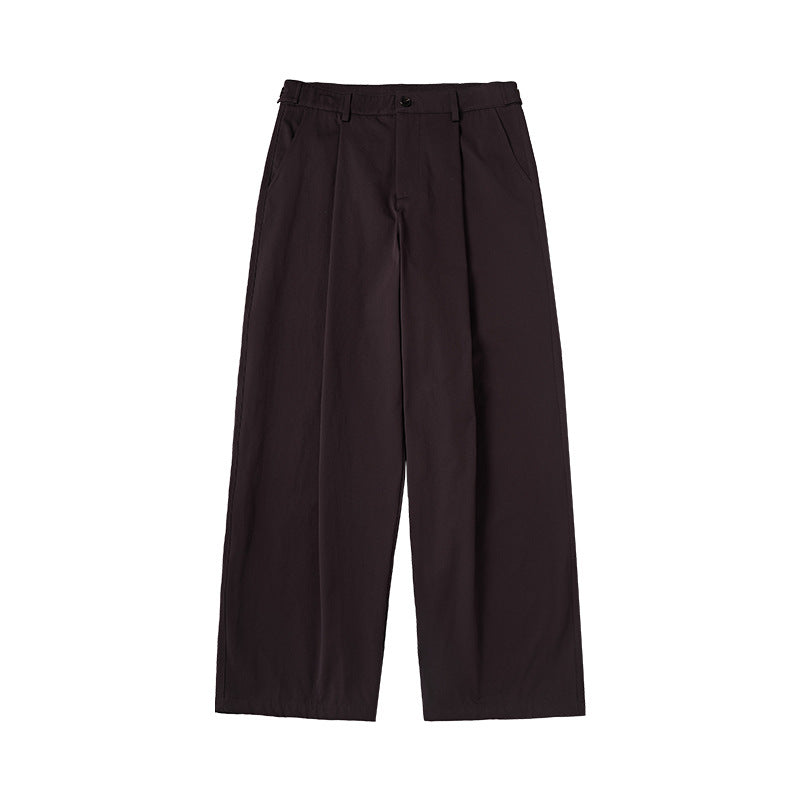 INF Elastic pleated scimitar Japanese tailoring pants