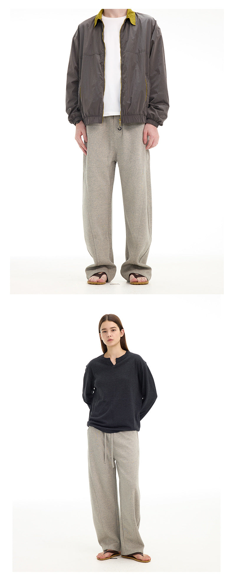 UNF Structure Split Fleece Thickened Straight Scimitar Pants