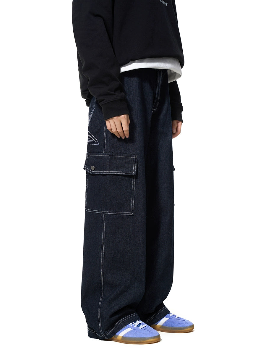 BTSG X Peoede STAR bright-line pocket tooling jeans