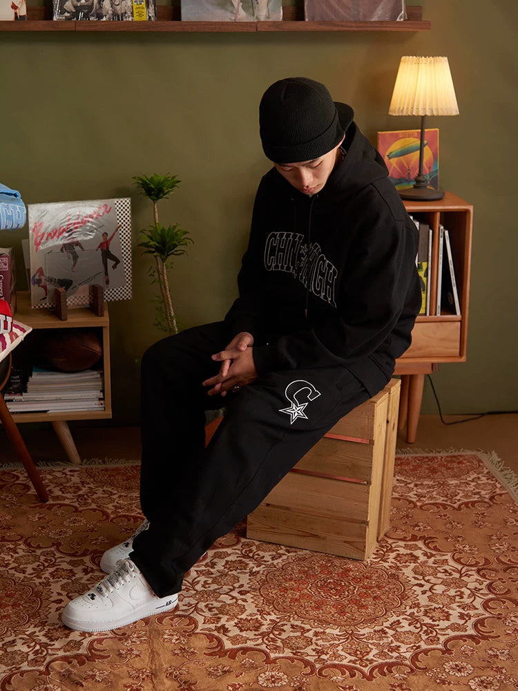 ChillHigh Loose Embroidered Thickened Sweatpants