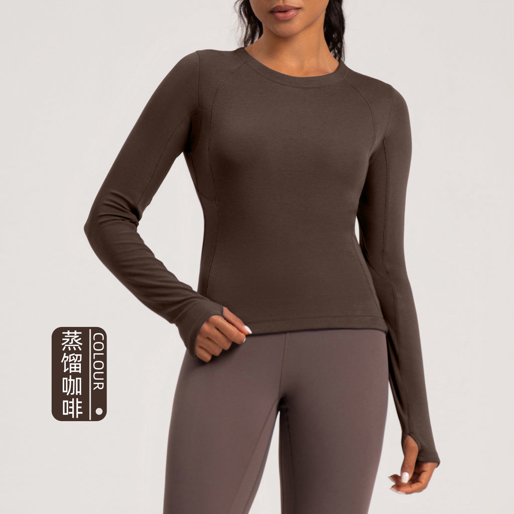Athena Lulu Crew Neck Skinny Long Sleeves