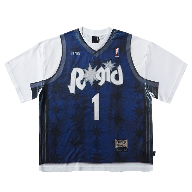 Remedy Magic McGrady digital printing loose jersey Tee