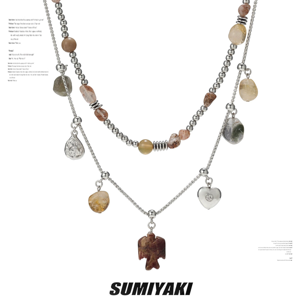 SUMIYAKI Natural Citrine Energy Stone Lucky Beads