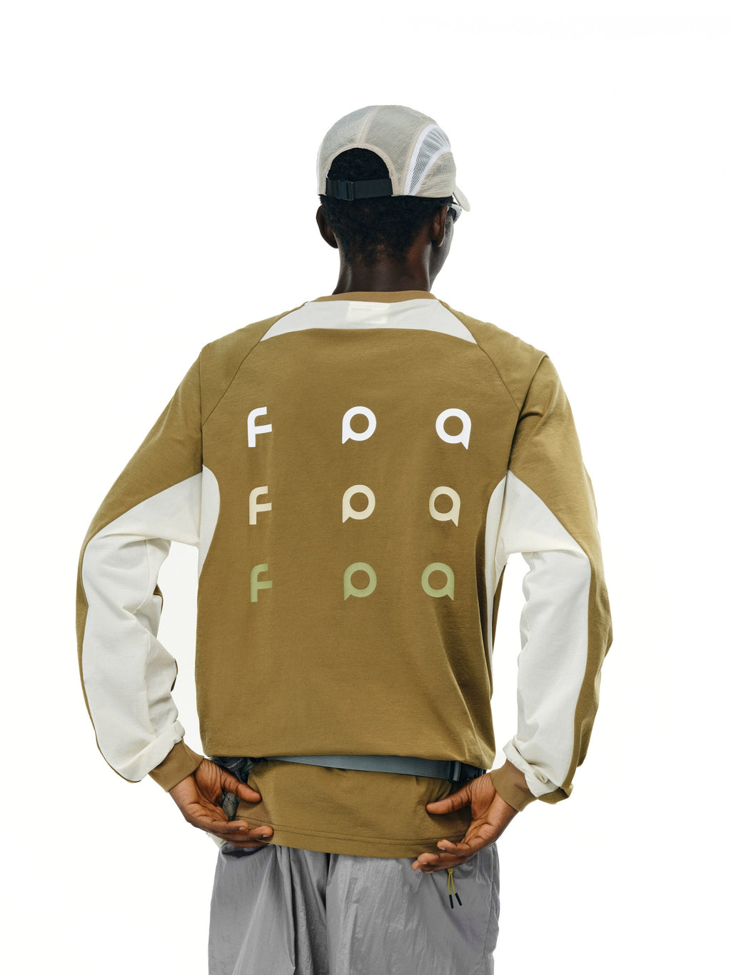 FPA Contrast Splicing Crew Neck Premium Retro Long Sleeves