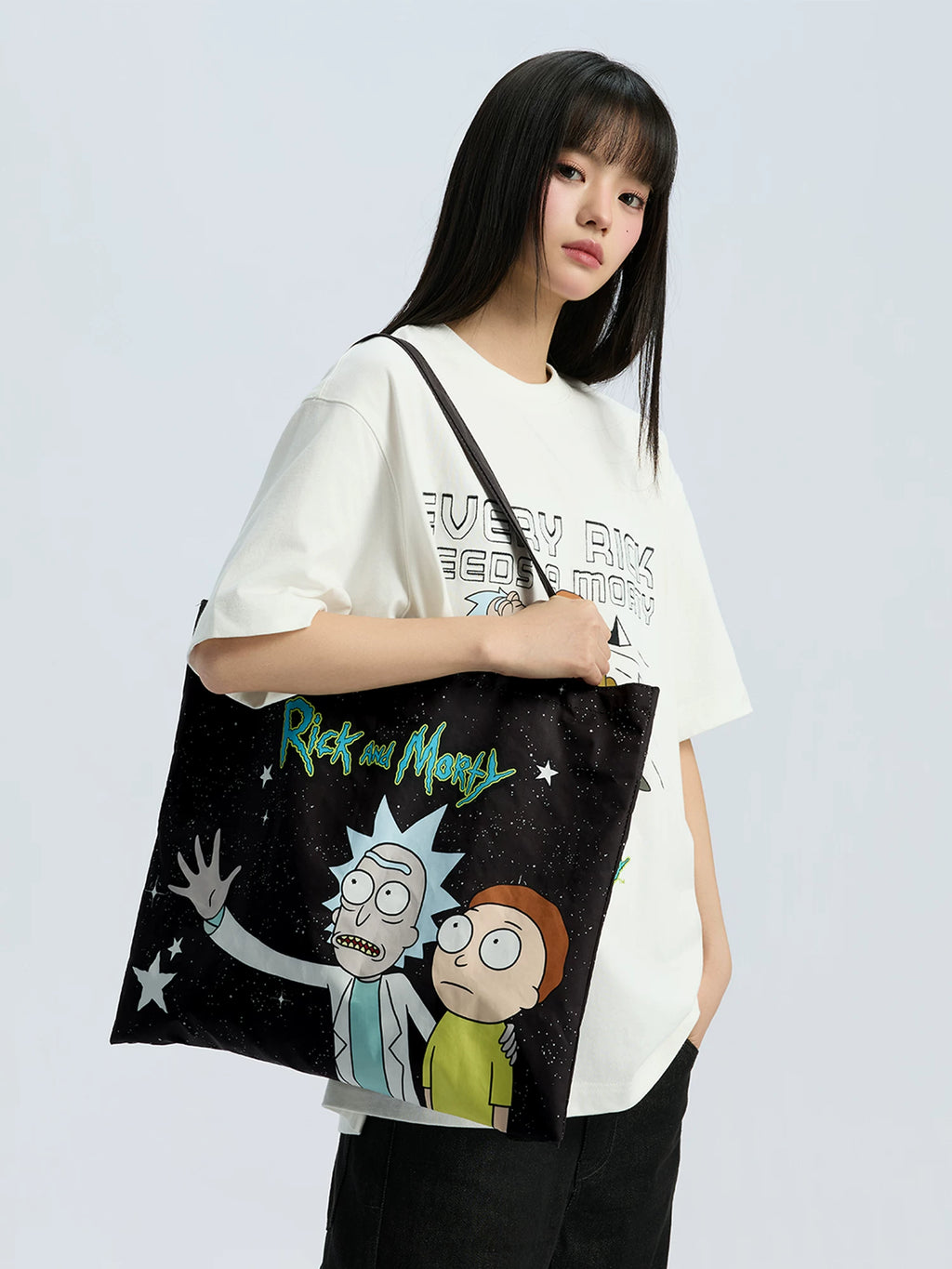 WHOOSIS Anime Cartoon Print Tote Bag