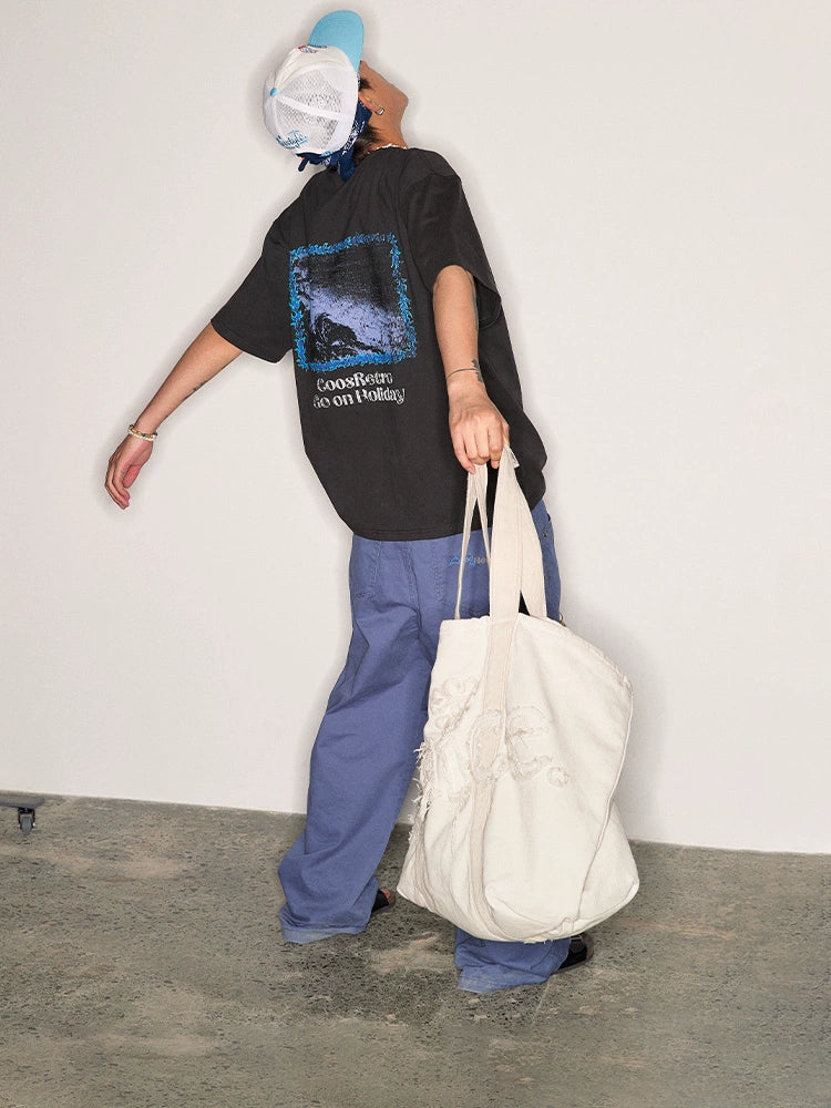 CoosRetro Coastline Logo Screen Print Tee