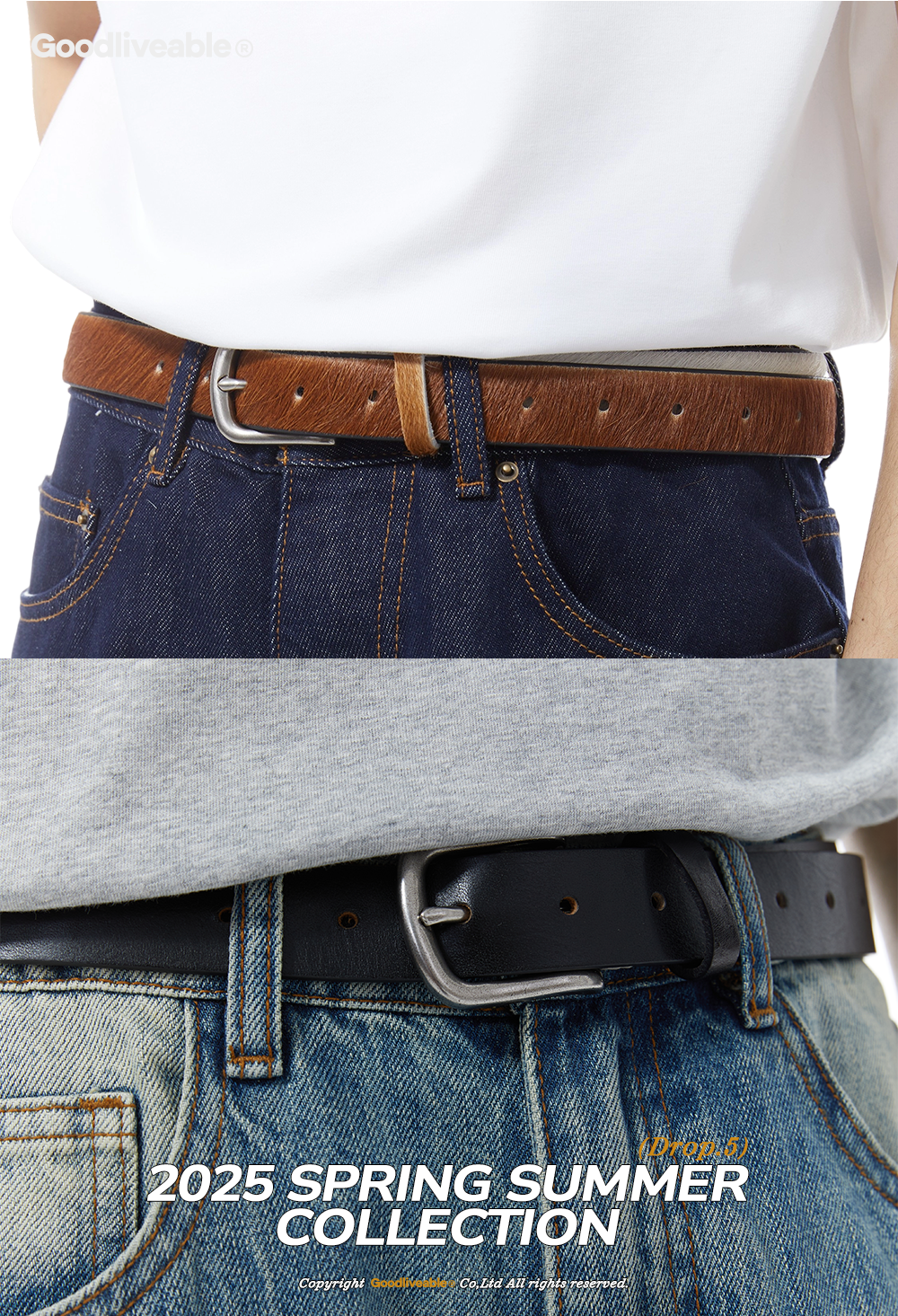 GOODLIVEABLE Vintage Simple Versatile Belt
