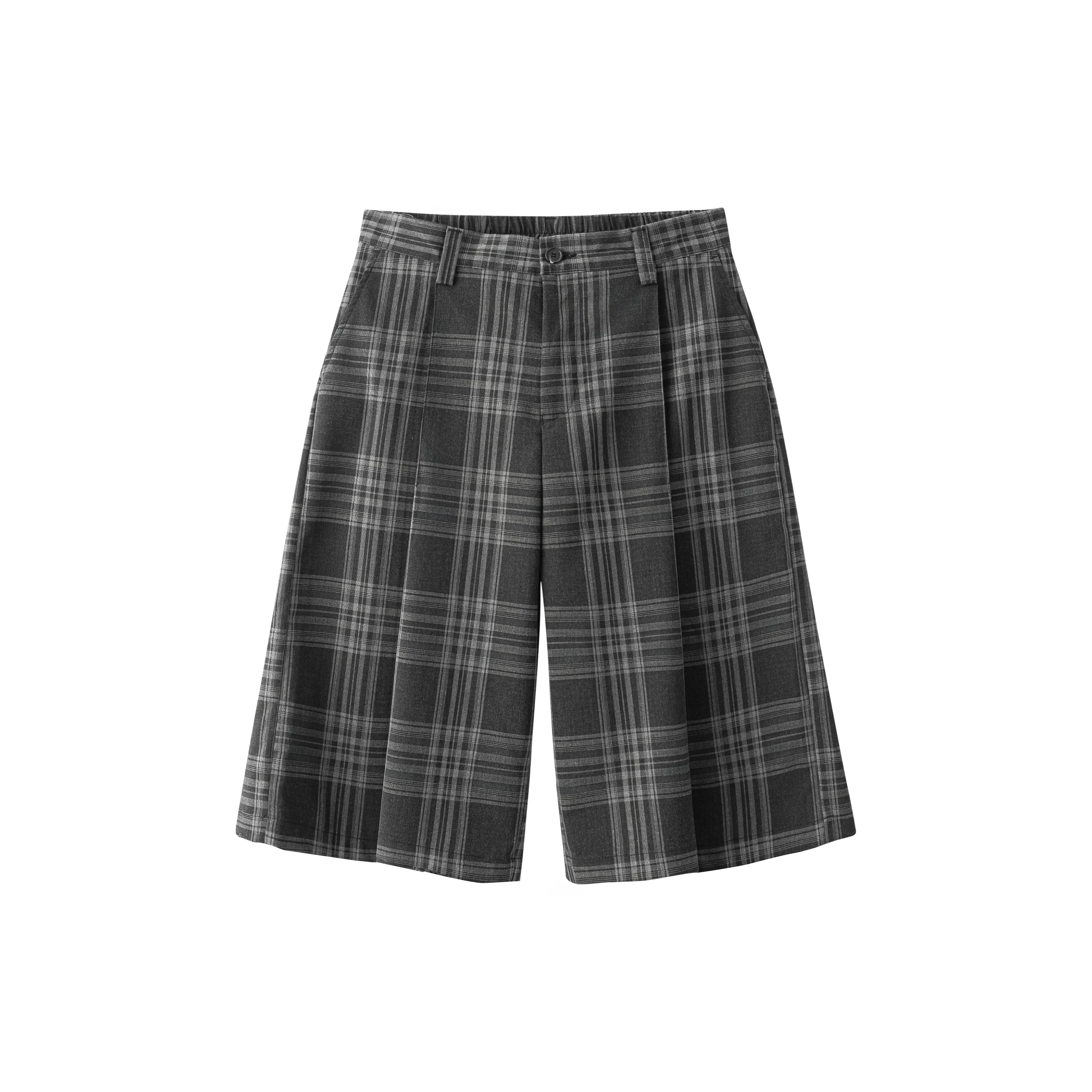 Anniehall Plaid Casual 7-point Trousers