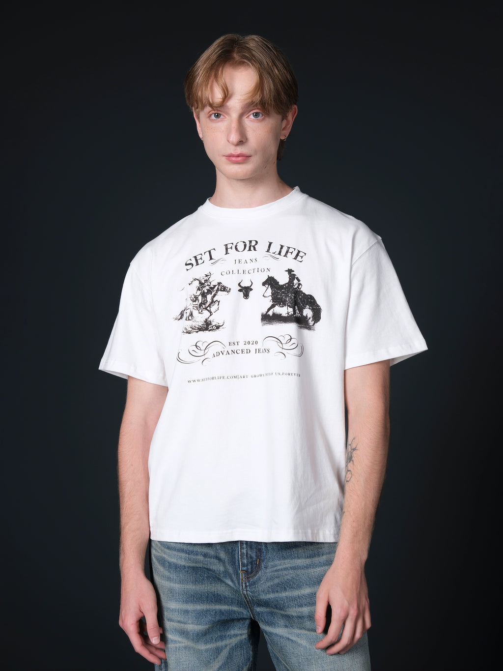Set for Life Themed Commemorative Print Polished Tee