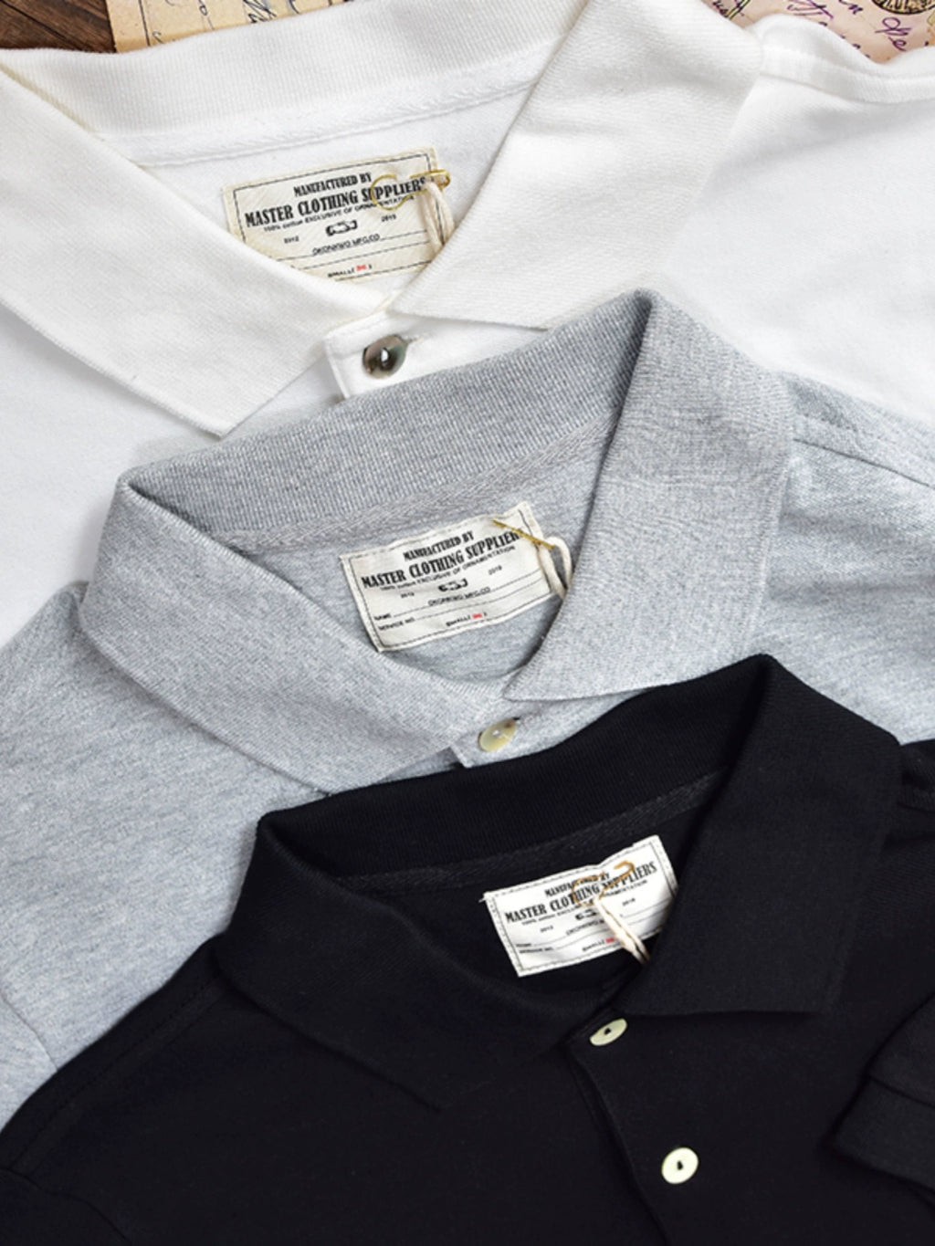 PrintAce Vintage Lapel POLO Shirt