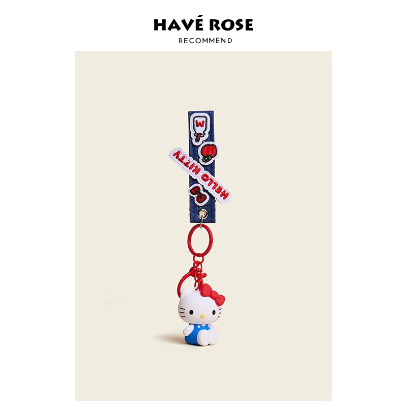 HAVEROSE Hellokitty Cute Girl Heart Pendant