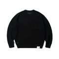 SUPERTOFU Ribbed Hem Hollow Knitted Sweater