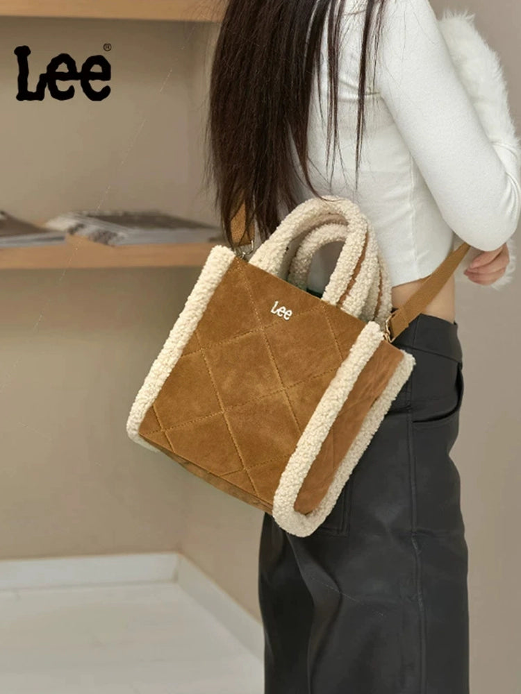 Lee Casual Versatile Lamb Wool Tote Bag