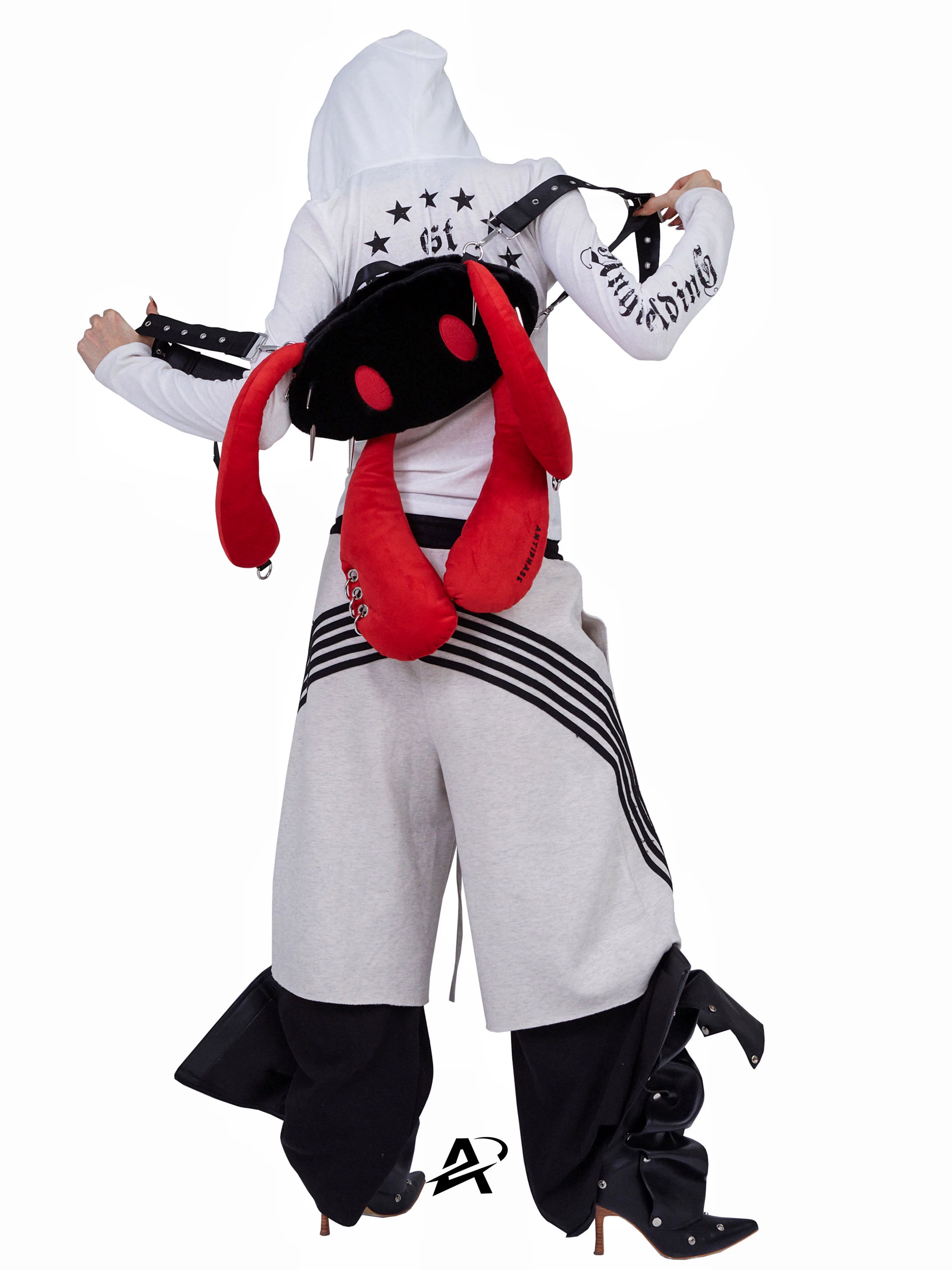 Antiphase Punk Rabbit Four-eared Rabbit Enlarged Version Multi-back Bag