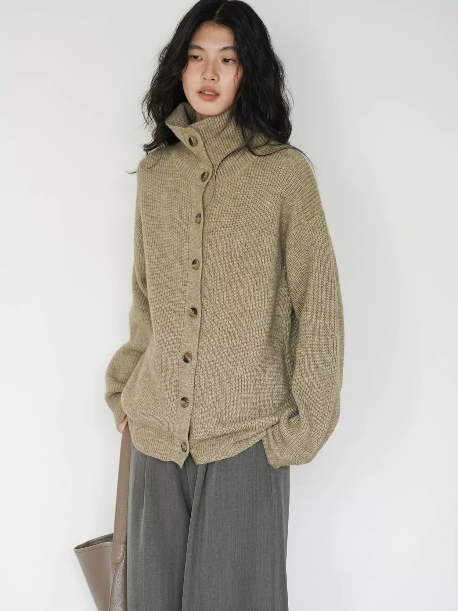 EIGHTHMONTH Vibe Loose Button Knitted Sweater Jacket