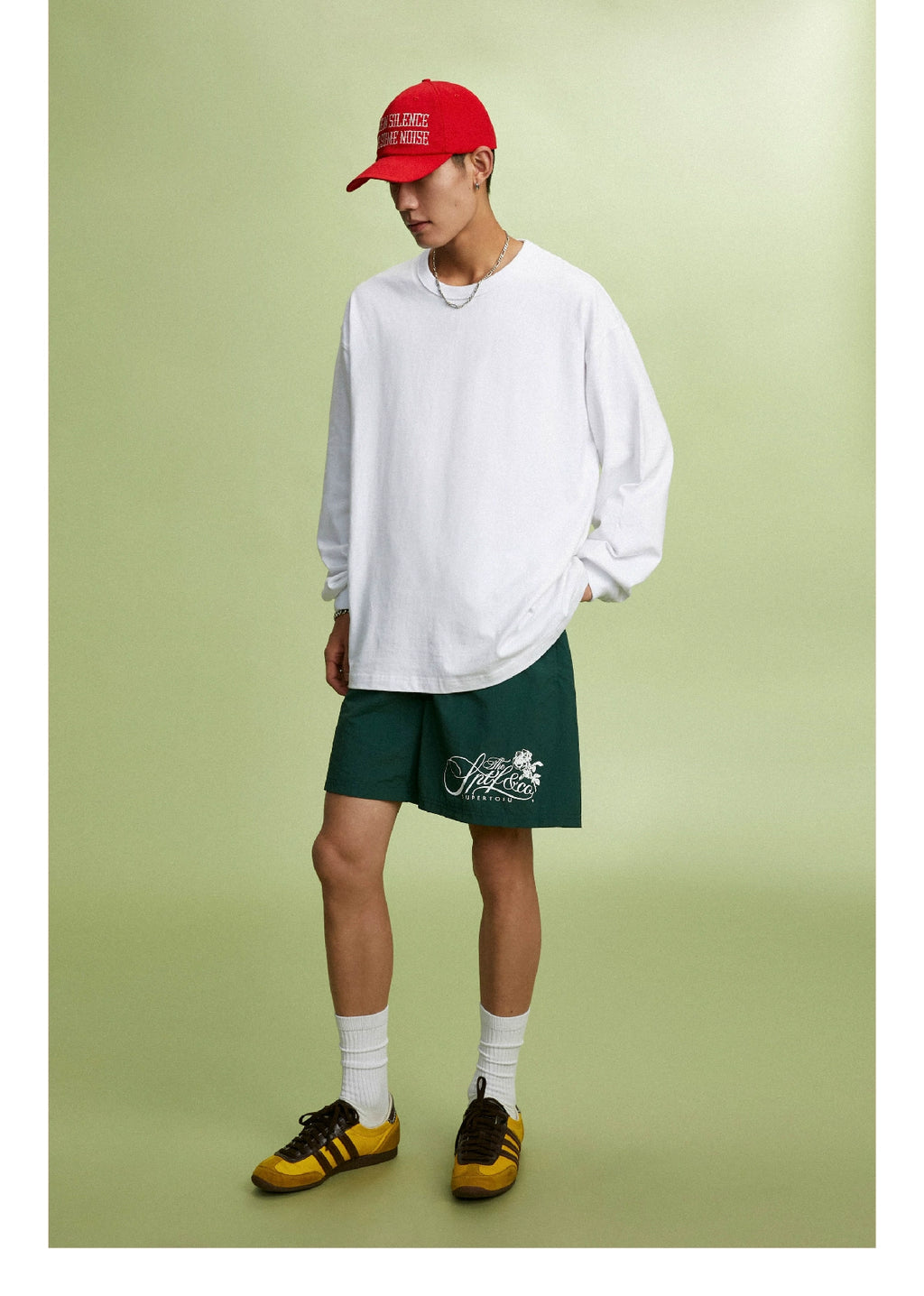 SUPERTOFU Text-embroidered Soft-top Curved-brimmed Hat