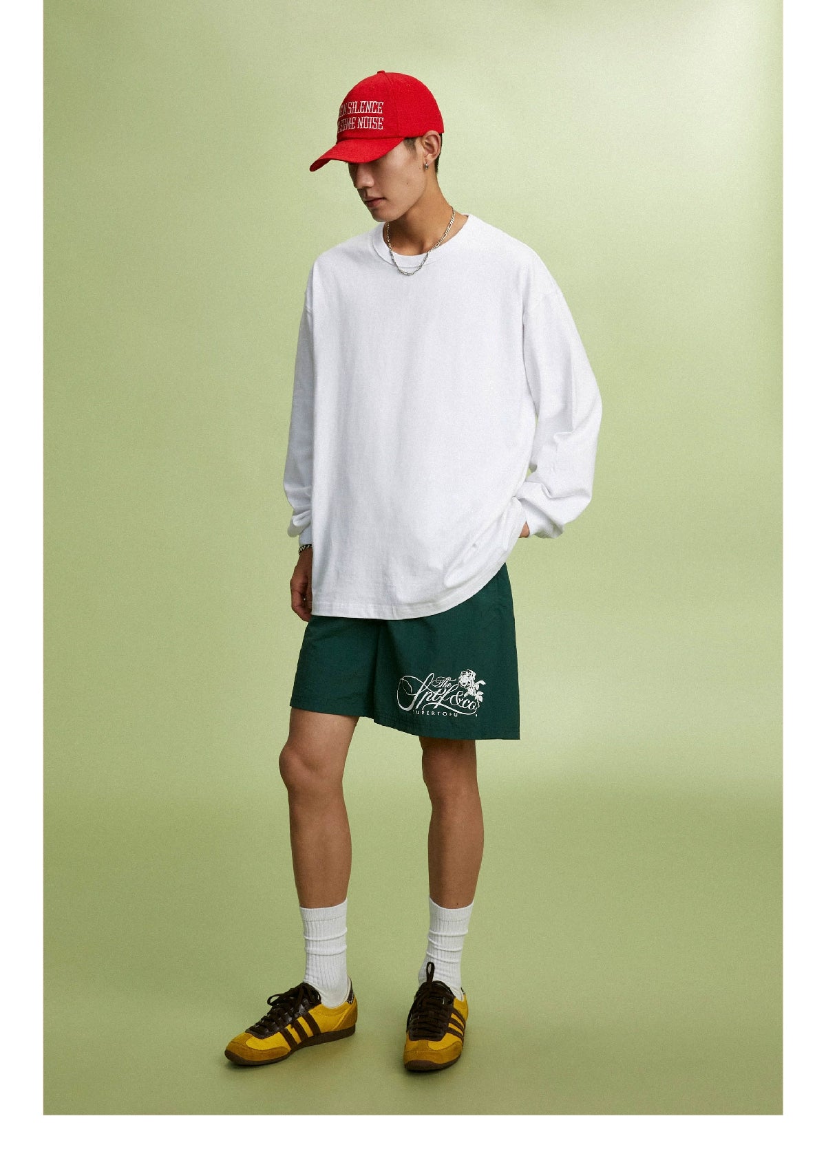 SUPERTOFU Text-embroidered Soft-top Curved-brimmed Hat