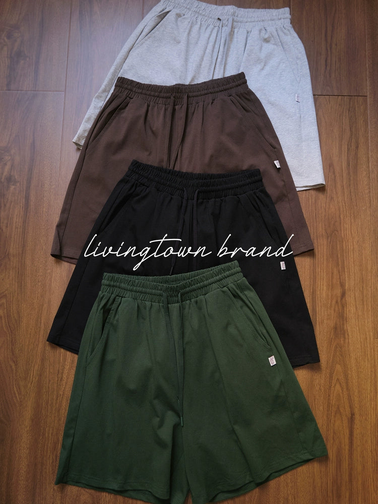 LIVINGTOWN Elastic Drawstring Waist Quick-drying Versatile Shorts