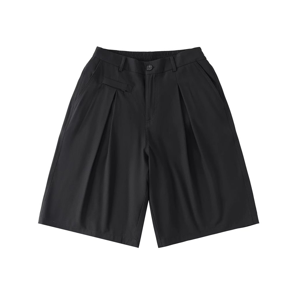 LR MADE Double Pleated Casual Shorts