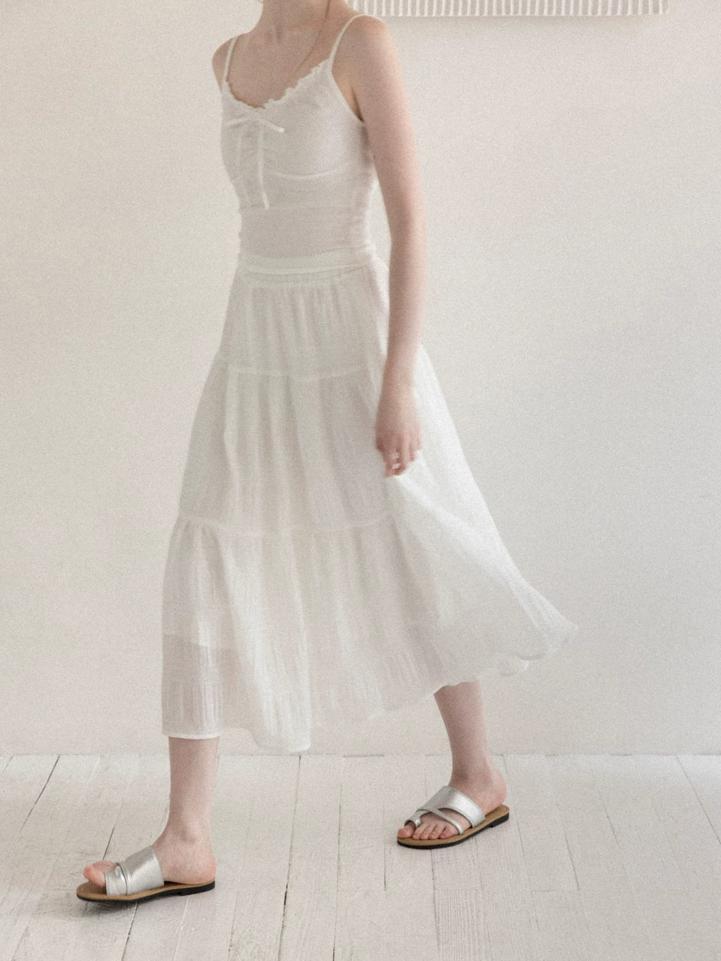 Cantonstory Simple High Waist Casual Skirt