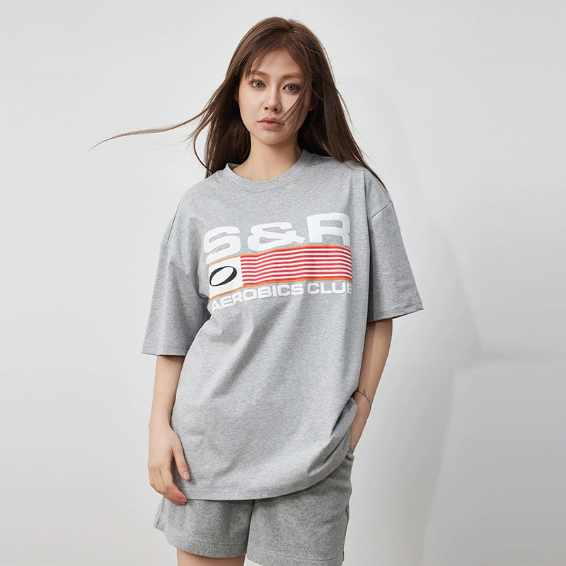 SOSER Vintage SR Print Casual Tee