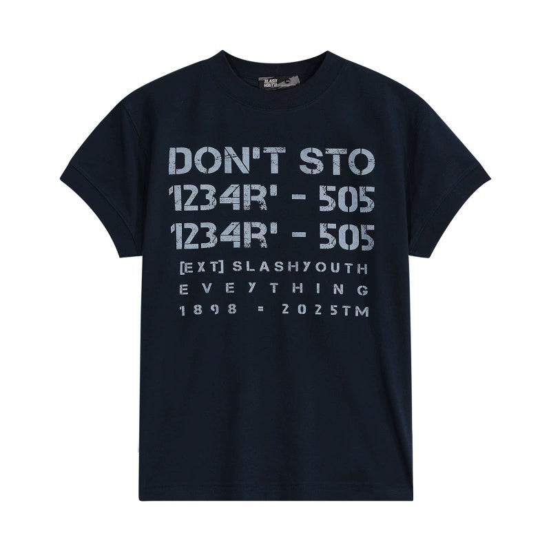 BTSG Sorona front shoulder slim thread cuffs short sleeve Tee