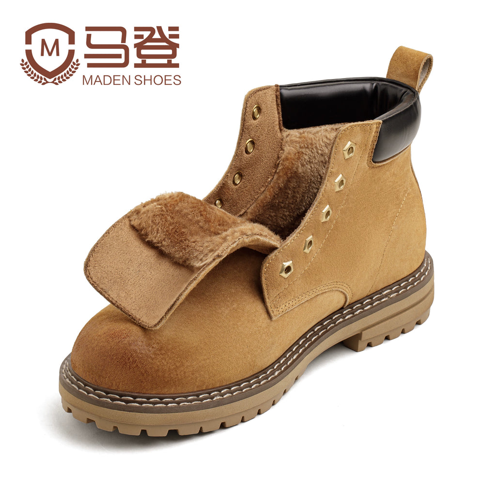 Maden Vintage Medium Fleece Tooling Boots