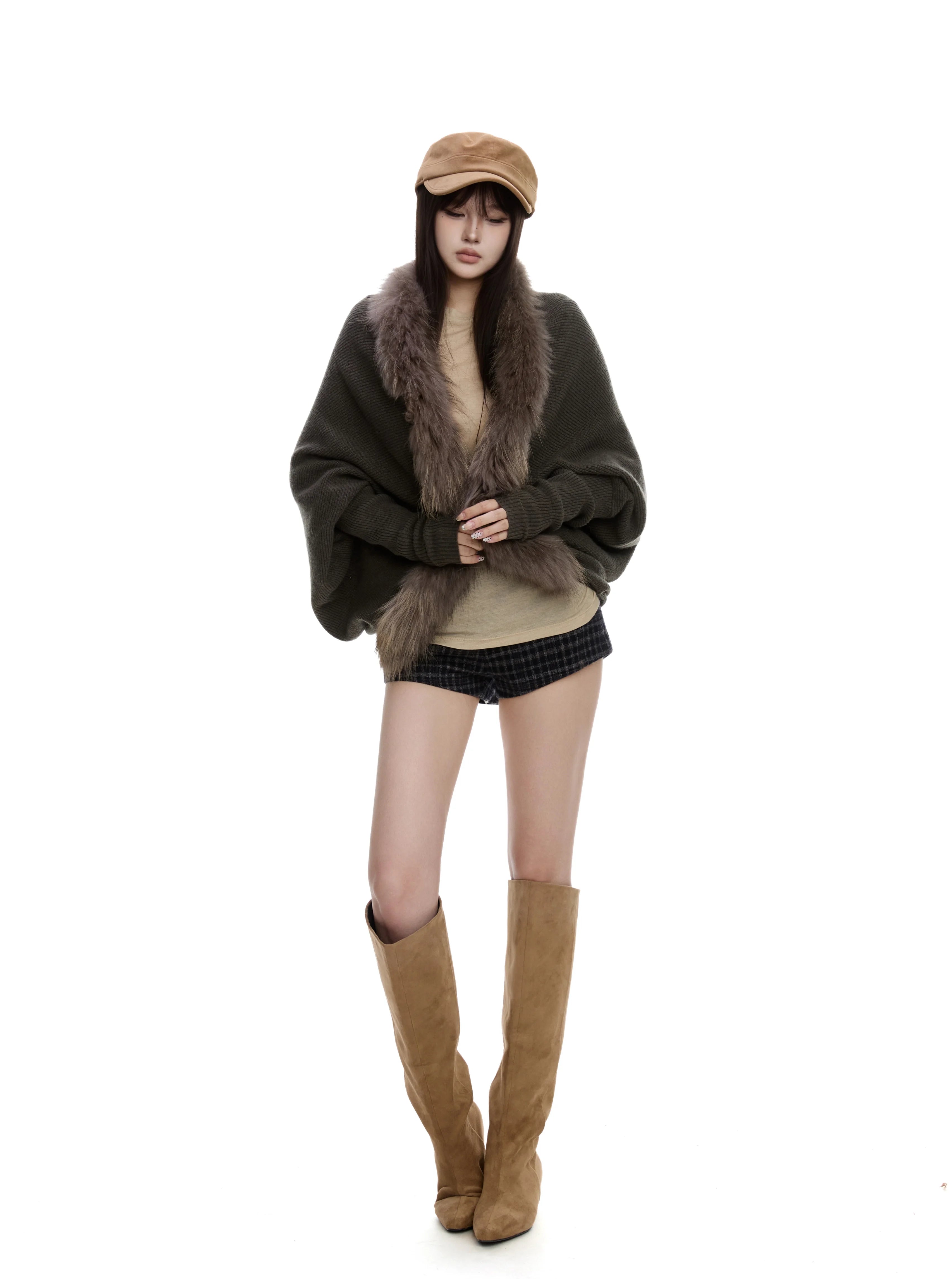 WITHMIN Loose Sweater Cardigan Jacket