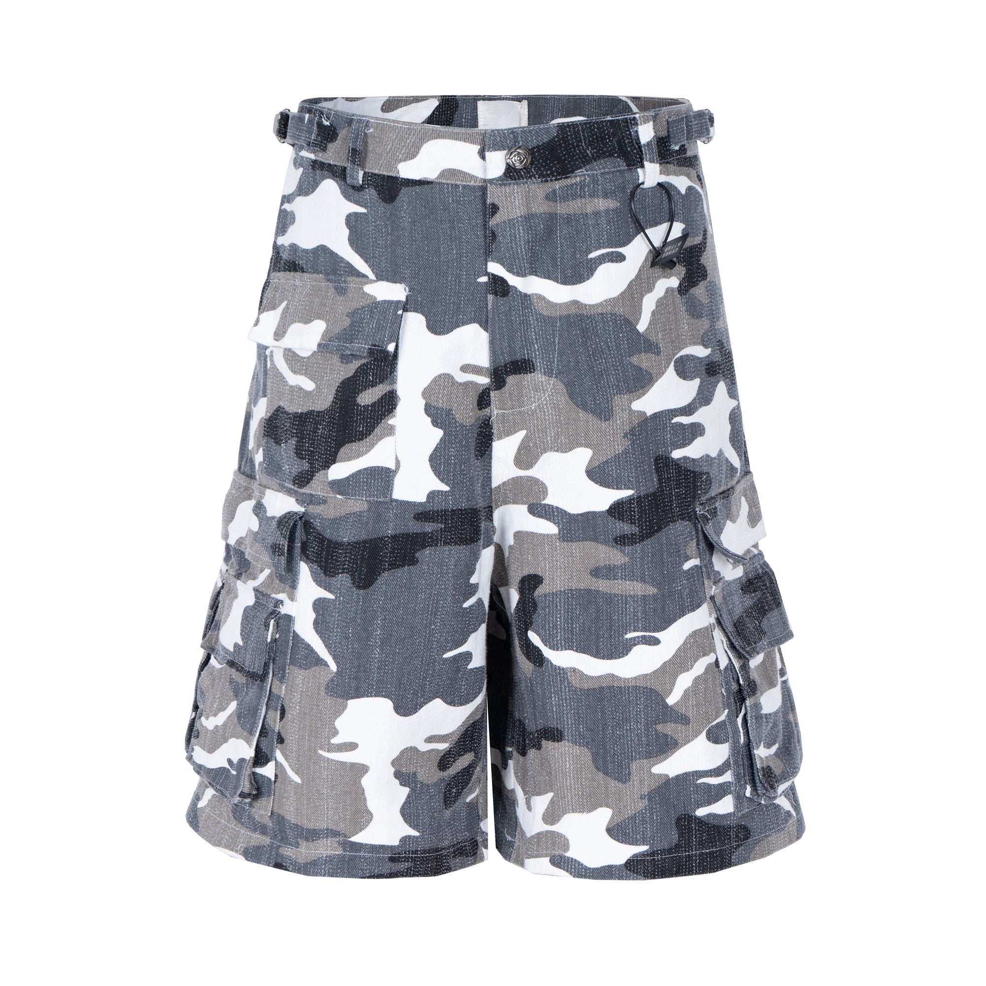 BLACKLISTS Multi-pocket Camouflage Tooling Shorts