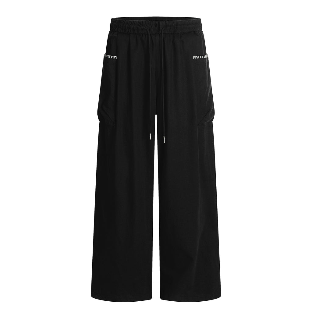 11KN Retro Cool Drawstring Straight Casual Pants