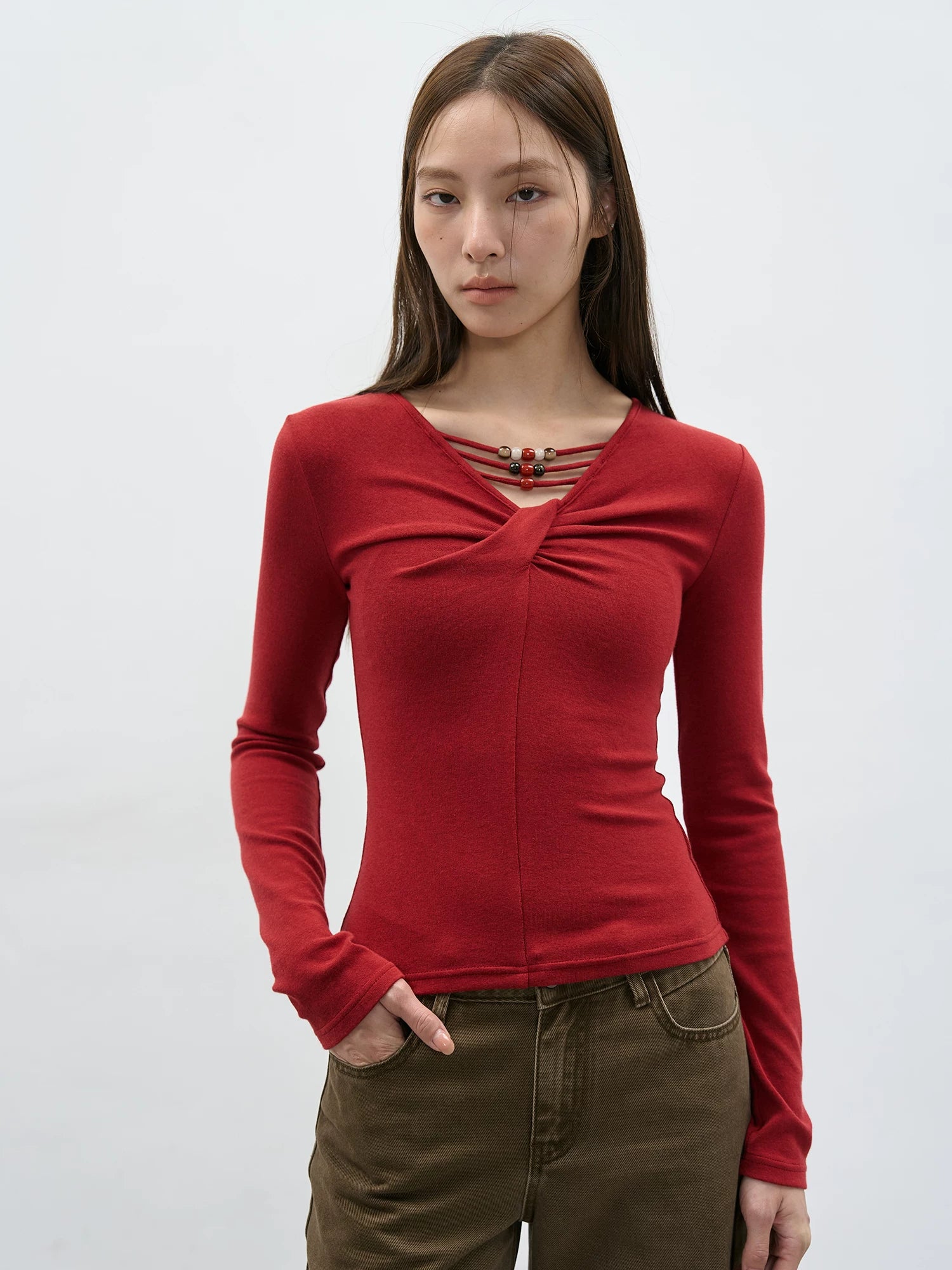 EIGHTHMONTH Niche Fashion Slim Long Sleeves