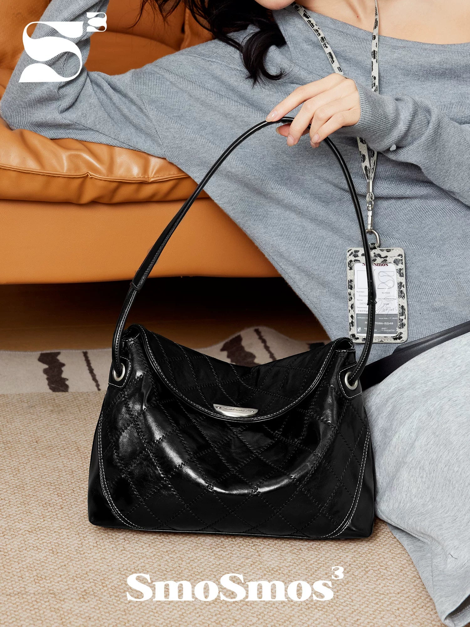 SmoSmos Temperament Fashionable Shoulder Rhombus Bag