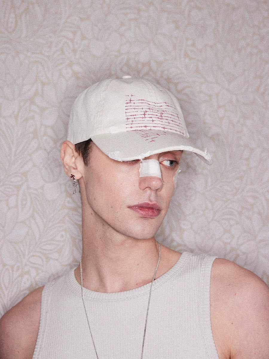 RICHILL Tape Print Busted Canvas Cap