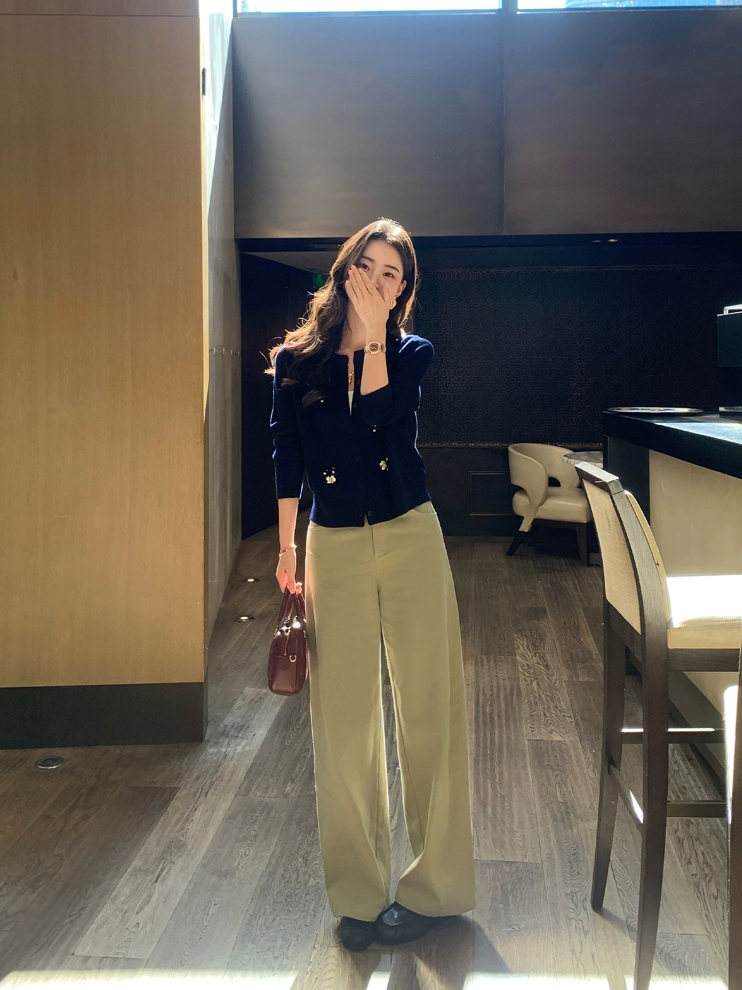 Pusumede High Waist Wide Leg Pants