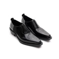 CONP Flower and Grass Embroidered Casual Leather Shoes