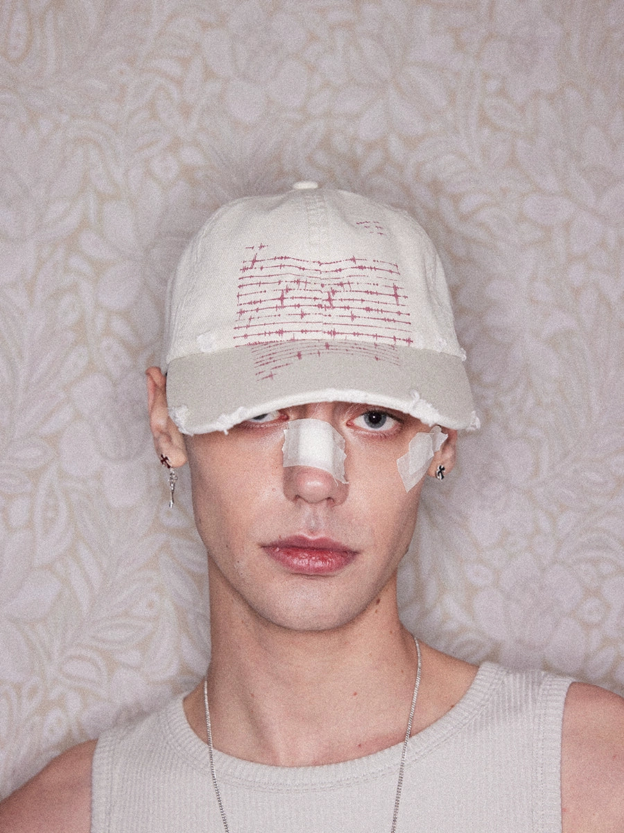 RICHILL Tape Print Busted Canvas Cap