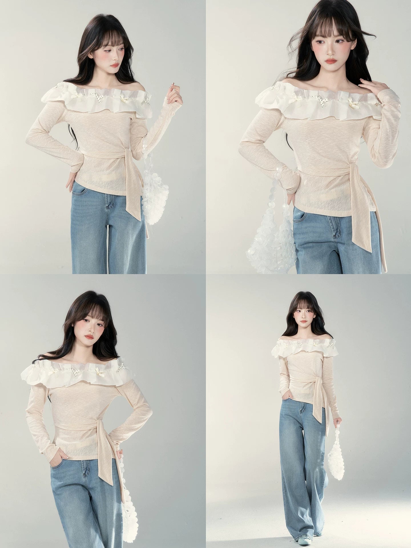 Wildberry Shoulder Casual Versatile Long Sleeve