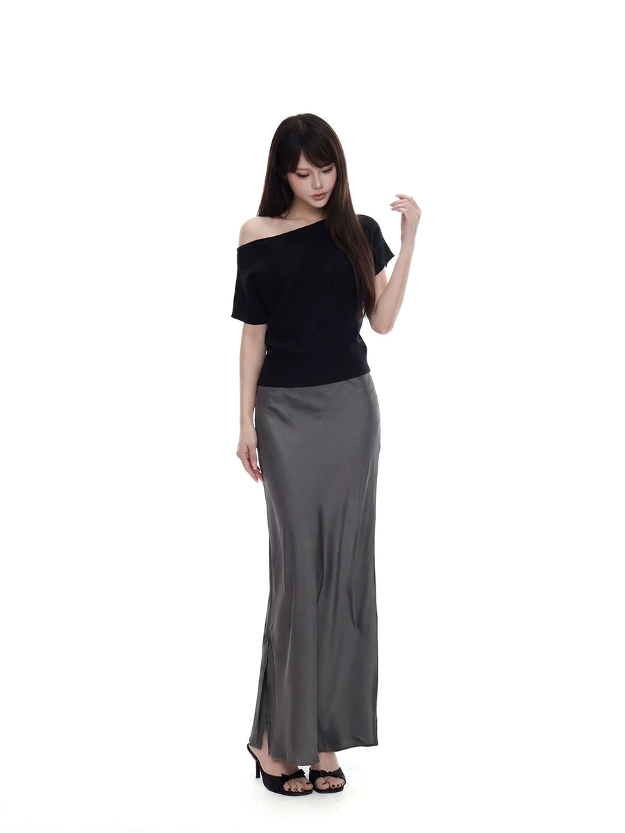 WITHMIN Slim and Thin Temperament Skirt