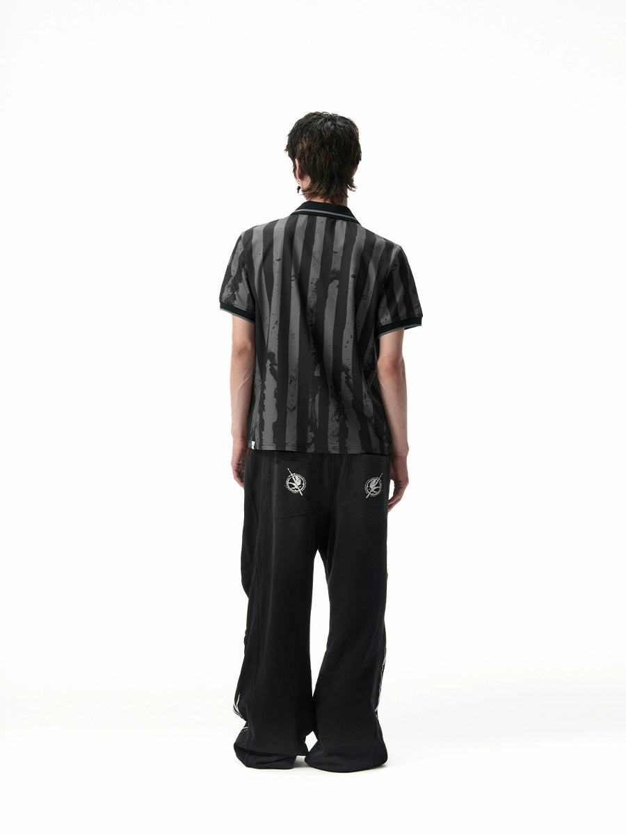 SGW Bar Flag Digital Printing Front Shoulder TEE