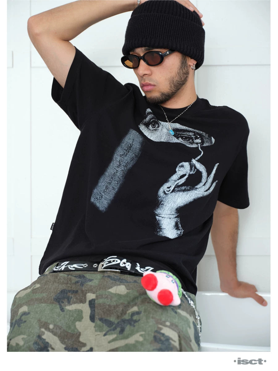 ComicTree Crew Neck Shoulder Versatile Tee