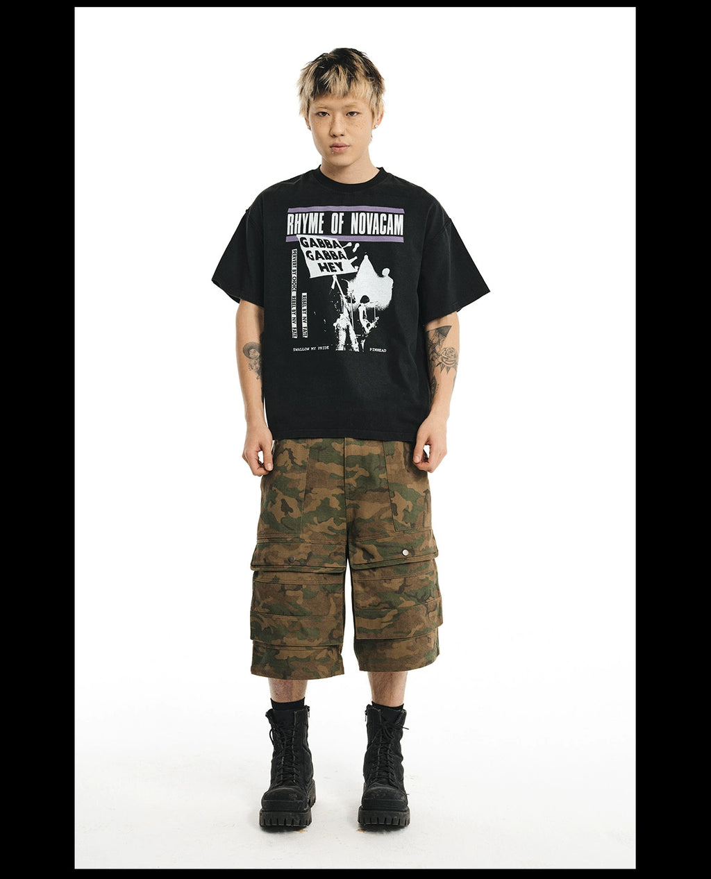 NOVACAM vintage reverse stitch Tee