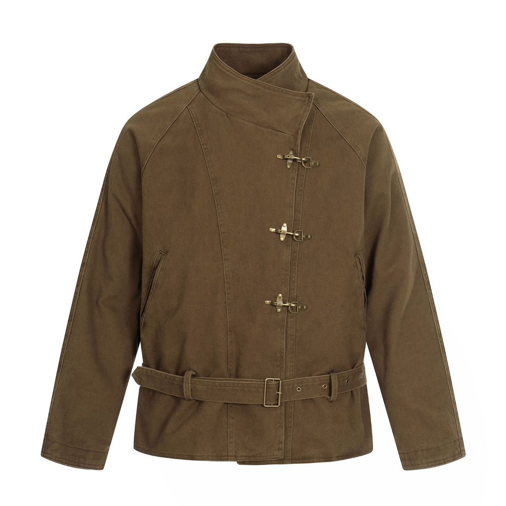 11KN buckle strap retro coat