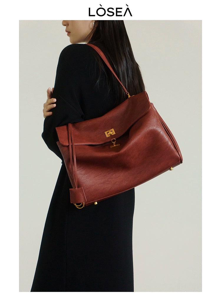 LOSEA Large Capacity Commuter Versatile Shoulder Handbag