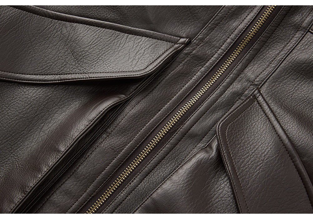 EME Retro Lapel Loose Thermal Jacket